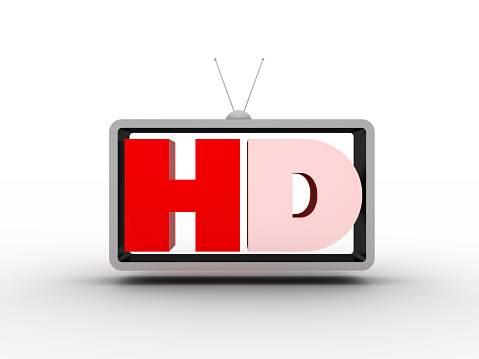High-definition Television, 3d render