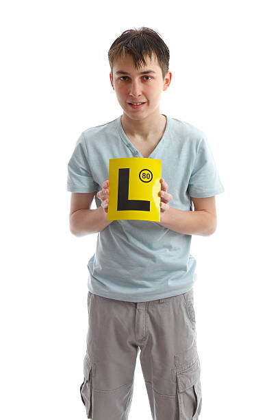 istock Teenager holding L plates 160146424