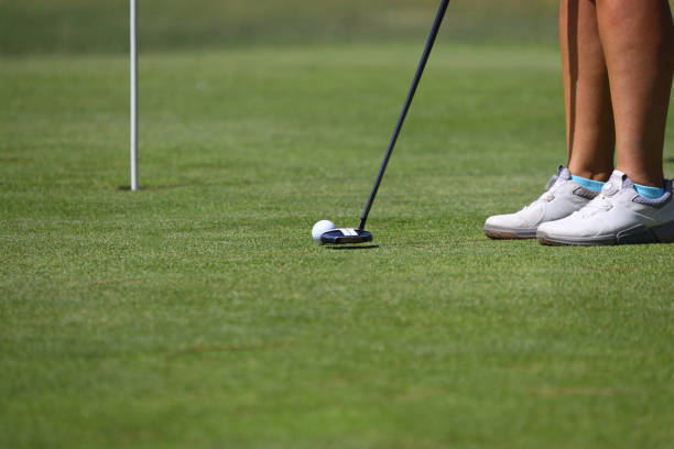 istock Golfer playing golf in the evening golf course, on sun set evening time, Man playing golf on a golf course in the sun. 1601479405