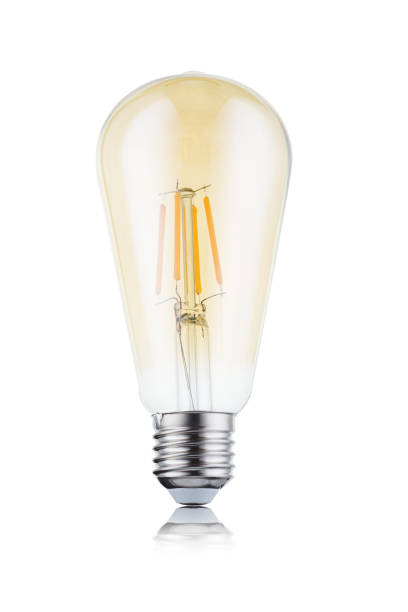 istock Edison LED filament bulb. Edison vintage LED light bulb. LED light bulb for loft interior. 1601526274