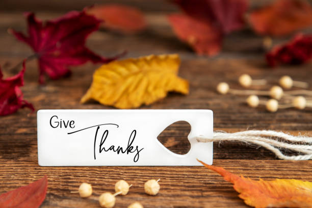 istock Autumn Background, Label with Give Thanks 1601574611