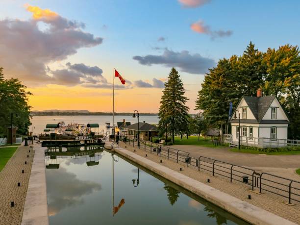 istock The Canal Lock at Sunset 1601609453