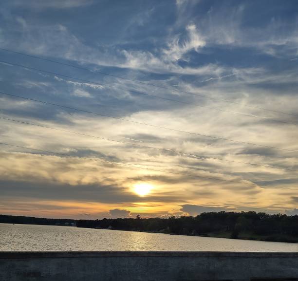 istock Sunset over Harris Landing Lake 1601656117