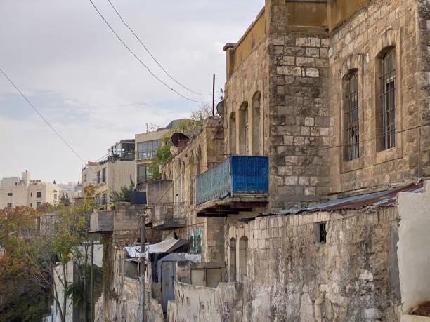 istock House with blue balcony in Amman, Jordan 1601728649