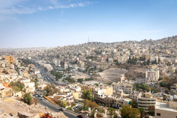 istock Panoramic view cityscape of Amman, Jordan 1601732493