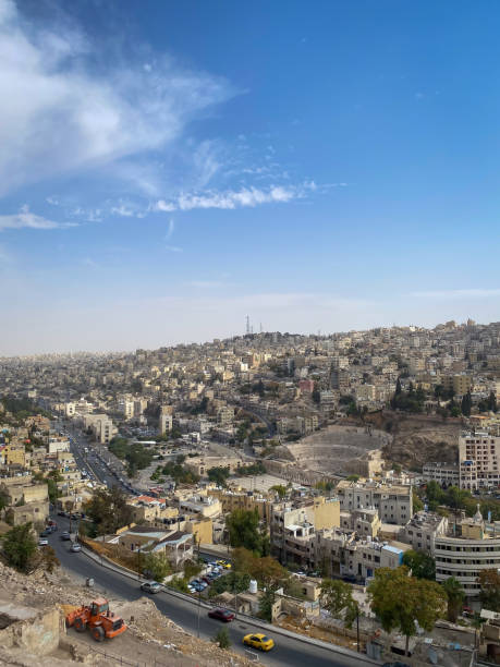 istock Panoramic view cityscape of Amman, Jordan 1601743223