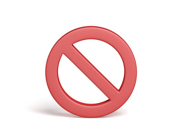 istock Prohibited sign isolated on white background. Symbol. Prohibition. Forbidden sign. 1601748211