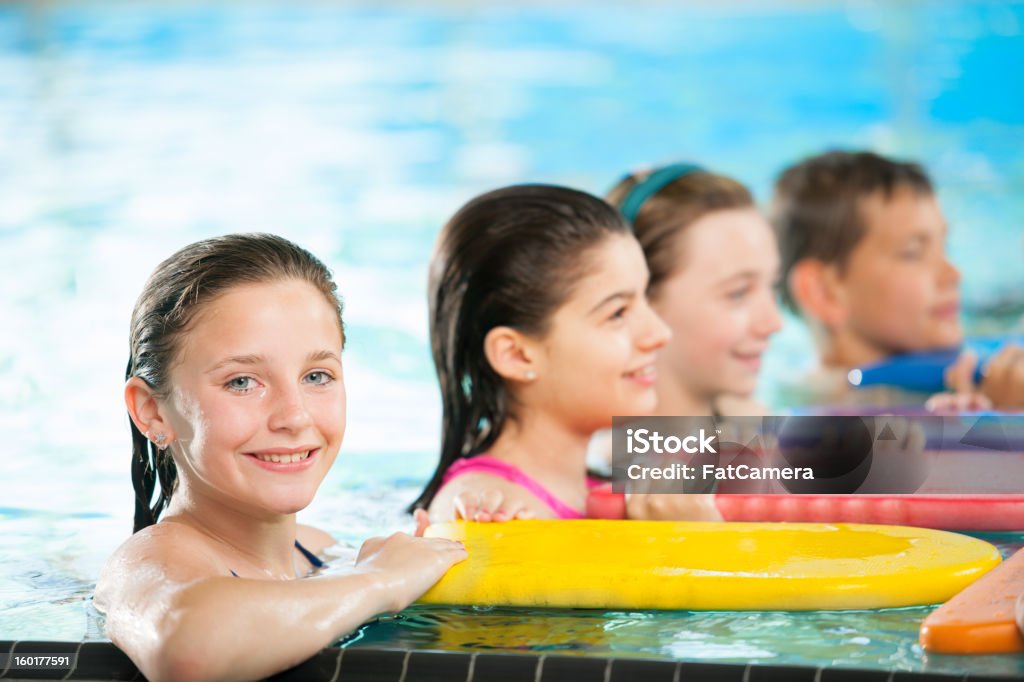 Schwimmunterricht - Lizenzfrei Lernen Stock-Foto