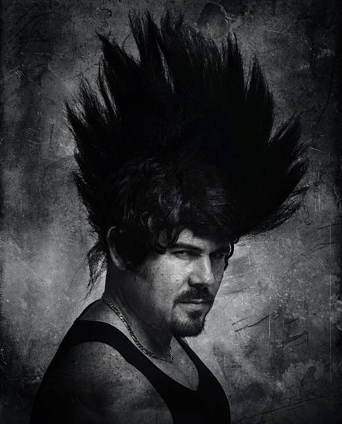 istock man with fake punk hair 160178250