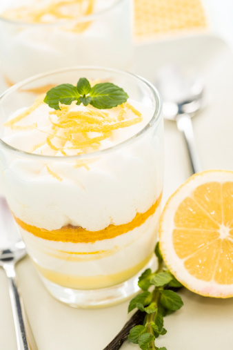 Lemon Dessert served in a glass