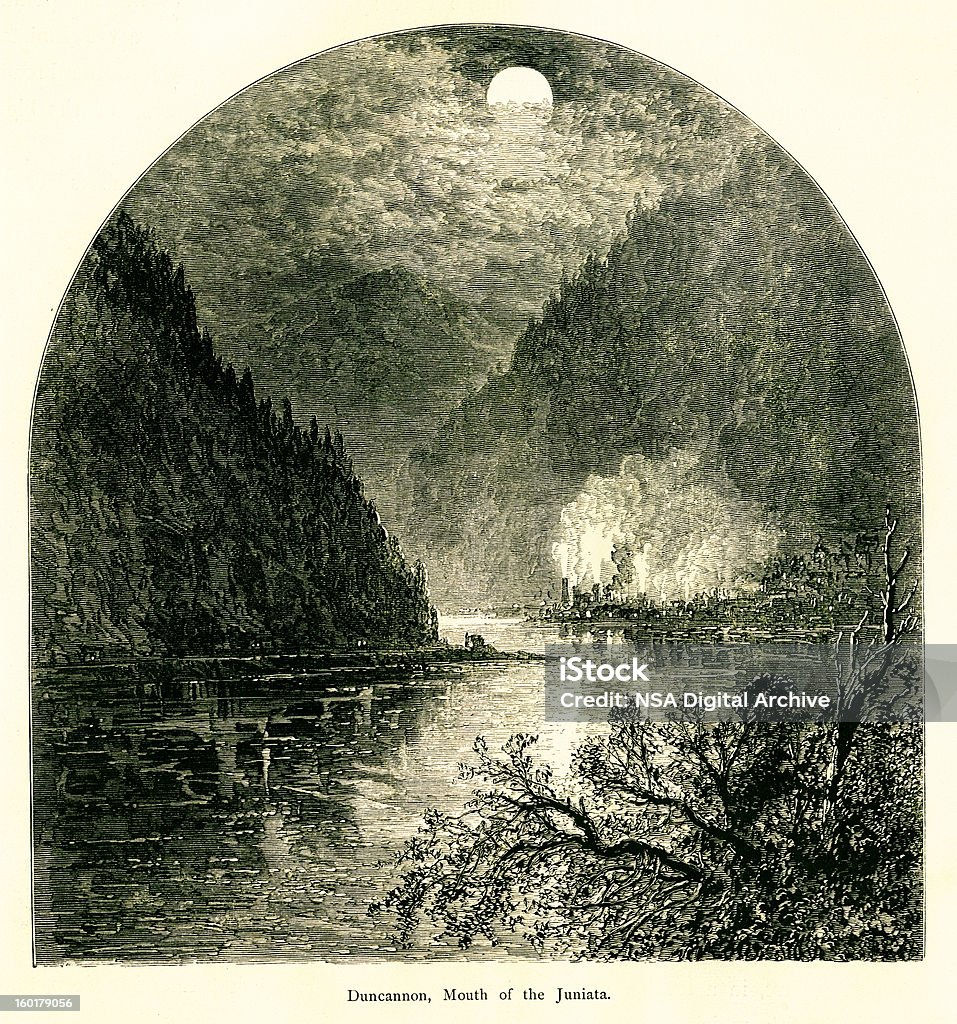 Foz do rio Juniata, Pensilvânia - Royalty-free Pensilvânia Ilustração de stock