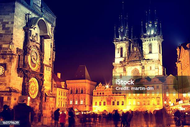Prag Stockfoto und mehr Bilder von Abenddämmerung - Abenddämmerung, Altstadt, Altstädter Rathaus