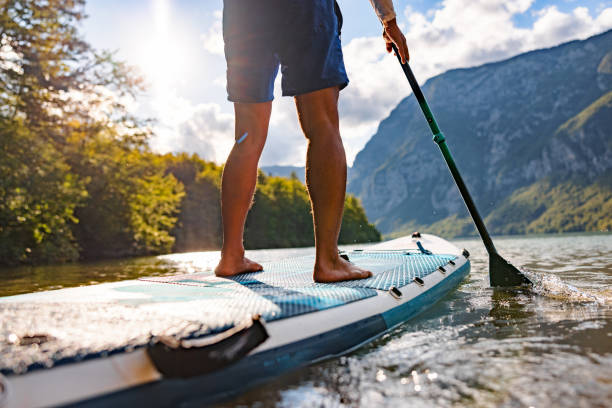 istock Close Up Of A Man Stand Up Paddling 1601818832