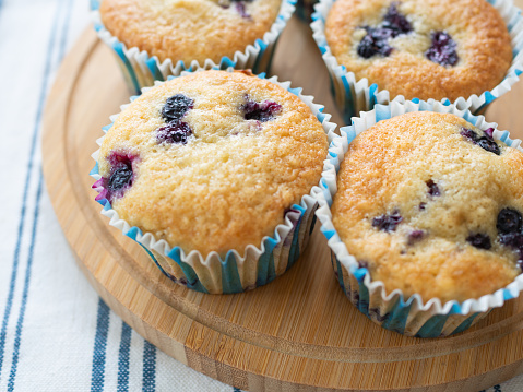 Blueberry banana muffins