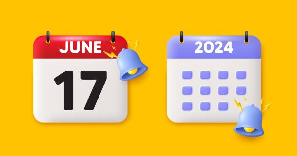 istock 17th day of the month icon. Event schedule date. Calendar date 3d icon. Vector 1601862702