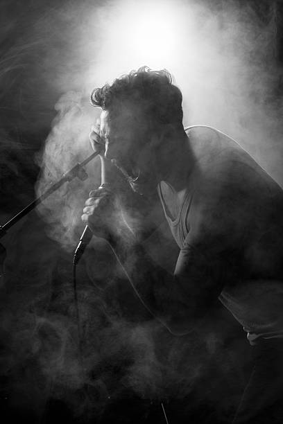istock Young Rocker in Hard Rock Concert 160189237
