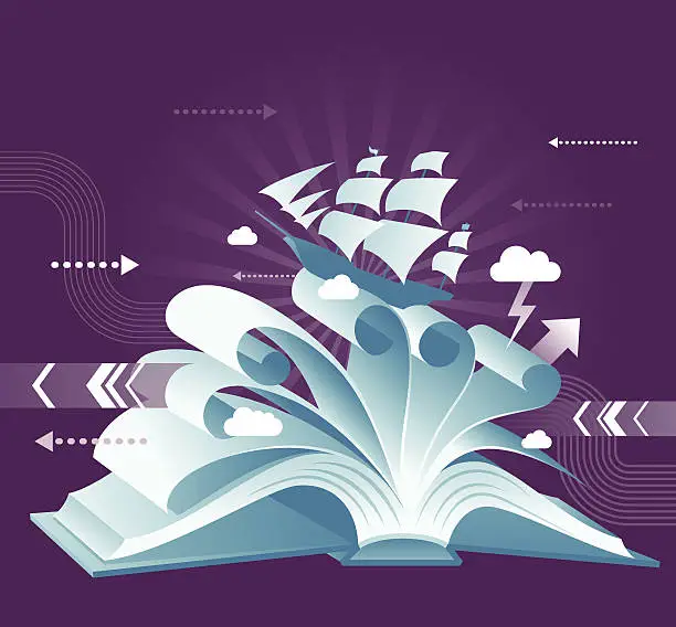 Vector illustration of Book Discovery