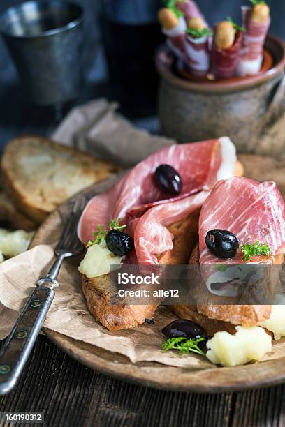 Foto de Presunto De Parma Lanche e mais fotos de stock de Curar - Curar, Torrada, Antepasto