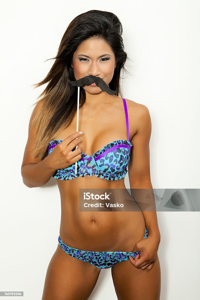 Movember Babe - Foto stock royalty-free di Movember