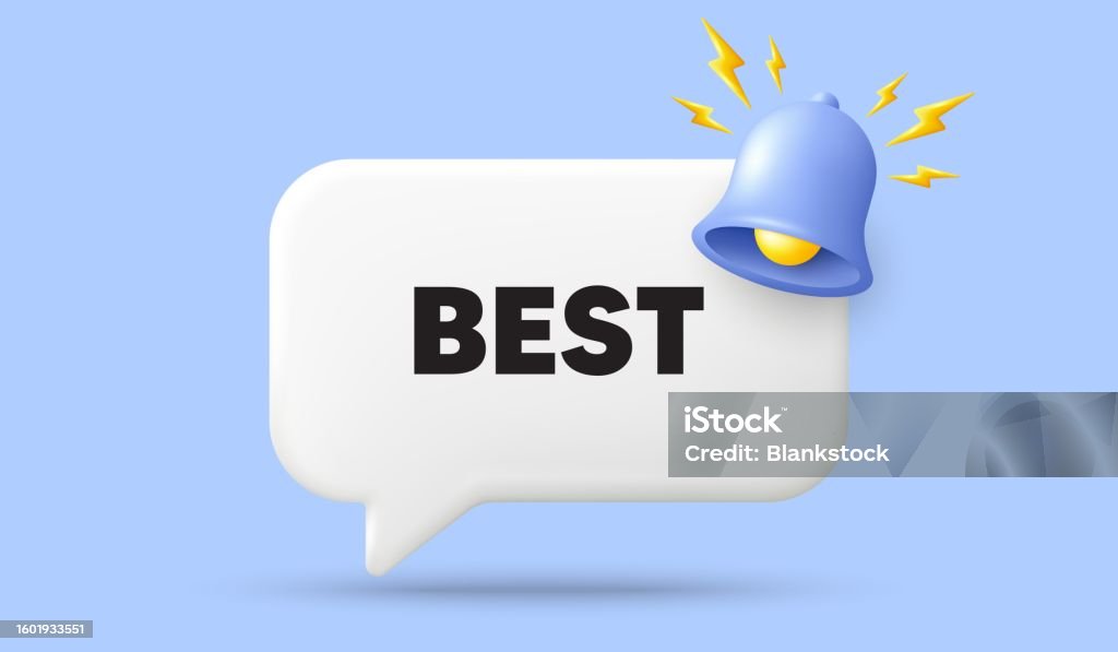Bell Promotion Best Promotion Tag Special Offer Sale Symbol 3d Speech Bubble Banner ...