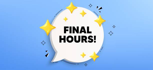 istock Final hours sale. Special offer price sign. Chat speech bubble banner. Vector 1601941931