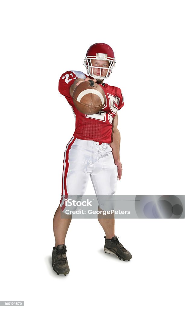 Running Back Mit Clipping Path - Lizenzfrei Football-Spieler Stock-Foto