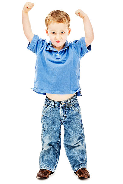 tough little man - furious blue little boys caucasian fotografías e imágenes de stock