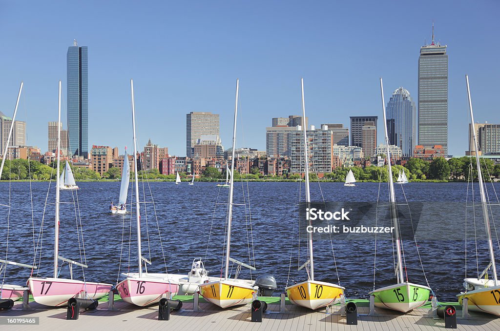 Aluguer de Barcos à vela cidade de Boston - Royalty-free Boston - Massachusetts Foto de stock