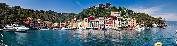 Portofino big panorama Portofino big panorama portofino stock pictures, royalty-free photos & images