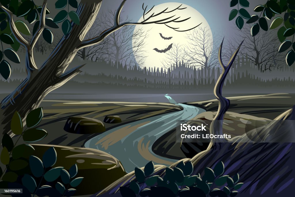 Beautiful spooky landscape Beautiful spooky landscape, all elements are in separate layers and grouped. please visit my portfolio for more options. Please see more related images on these lightboxes: Halloween stock vector