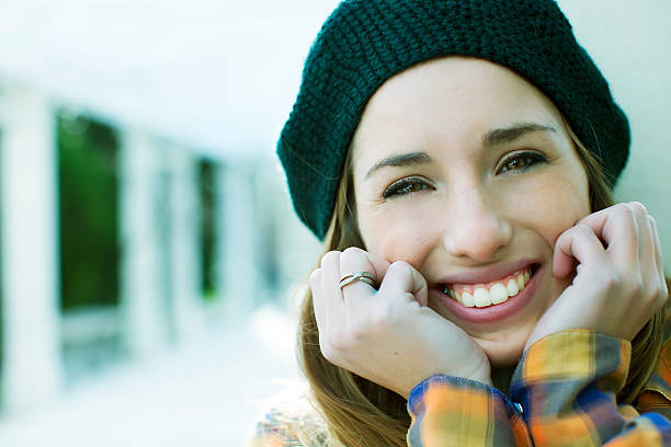 istock Happy Young Woman Portrait 160195757