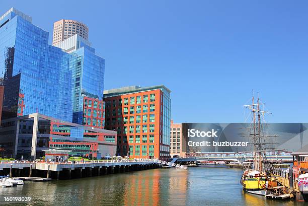 Modern Boston Riverside Buildings Stock Photo - Download Image Now - Boston - Massachusetts, Convention Center, Hotel