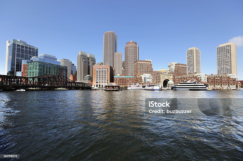 Boston City Riverside edifícios - Foto de stock de Boston - Massachusetts royalty-free