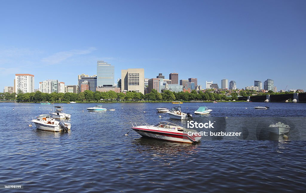 Charles River w Bostonie City - Zbiór zdjęć royalty-free (Back Bay - Boston)