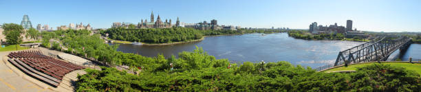 Ottawa and Gatineau Cities Summer Panorama
