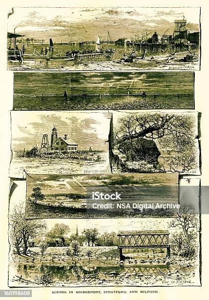 Bridgeport Stratford Et De Milford Dans Le Connecticut Vecteurs libres de droits et plus d'images vectorielles de Immigrant