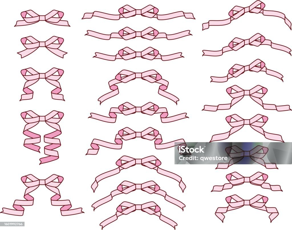 Droopy Ribbon Ribbon 0462 Deformation Drooping Feathers Stock Illustration - Download ...