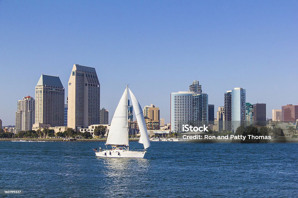 Z widokiem na panoramę miasta San Diego, California (P) - Zbiór zdjęć royalty-free (San Diego)