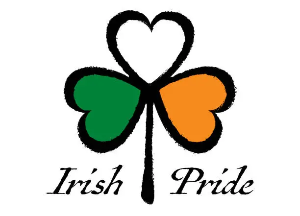 Vector illustration of Grunge Irish Pride stamp