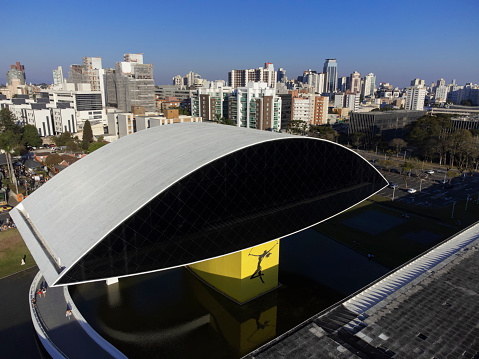 Curitiba Parana Brazil, August 06. 2023: Work of the Brazilian architect Oscar Niemeyer.