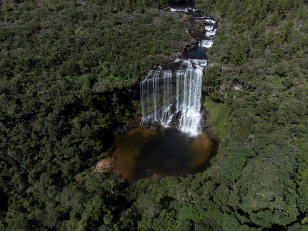 istock Sobradinho waterfall in Senges Parana Brazil. 1602154225