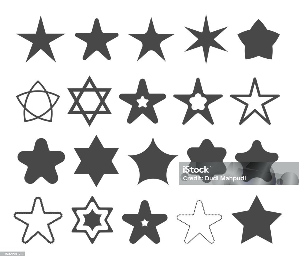 Star Vector Examples Stars Stock Illustration - Download Image Now - Abstract, Art, Award ...