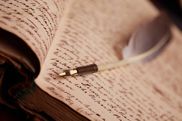 istock Vintage Journal and Quill Pen 160224779