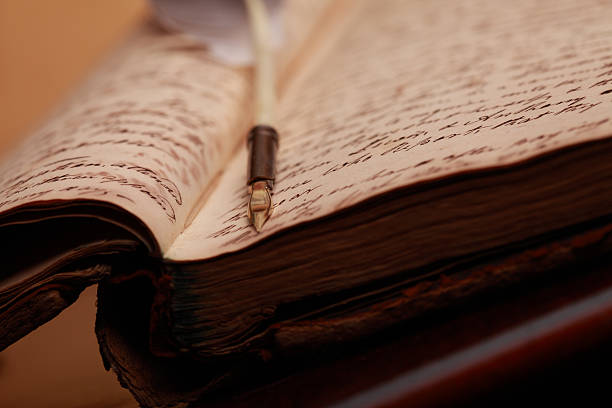istock Vintage Journal and Quill Pen 160224834