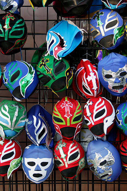 catch mexicain mexicaine masque de catcheur - bloodsport photos et images de collection