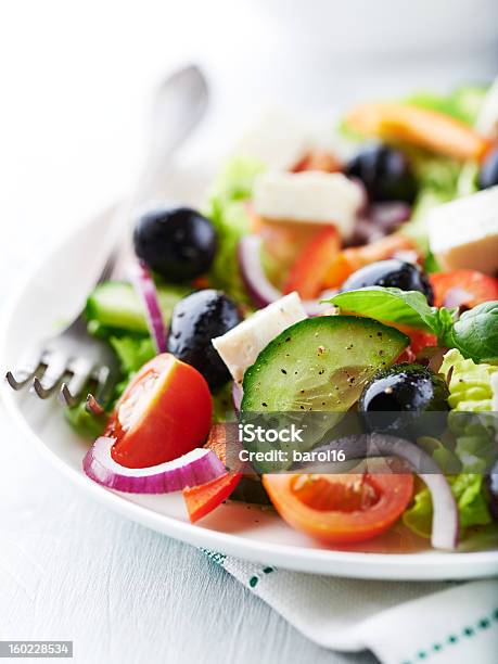 그리스 샐러드 그리스 샐러드에 대한 스톡 사진 및 기타 이미지 - 그리스 샐러드, 0명, 건강한 식생활