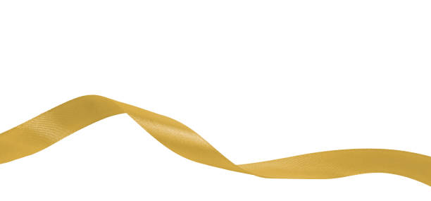 istock bright gold ribbon on white background 1602289822