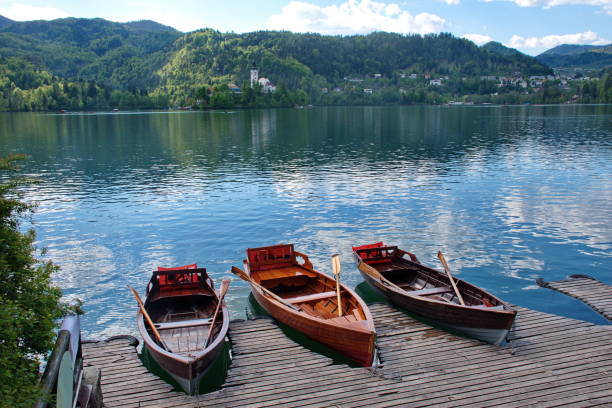 istock Boats on Bohinj lake 1602289998