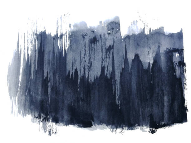 istock watercolor painitng black asian ink brush abstract hand drawn. 1602292438