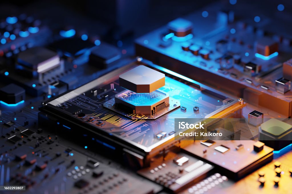 Cpu Image In Computer Science 3d Rendering Cpu Central Computer Processors Cyber Technology Concept ...